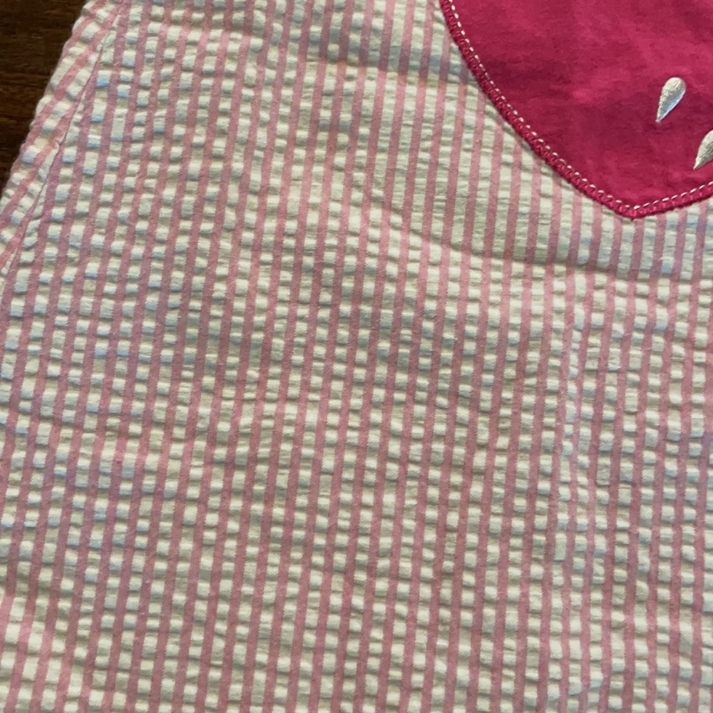 Strawberry Seersucker Dress - Picture 2 of 5